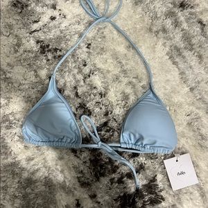 Baby Blue Triangle Bikini Top from Adika
